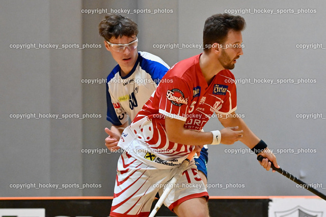  KAC Floorball vs. VSV Unihockey 24.9.2022 | #15 Max Olsacher, #60 Thomas Unterweger