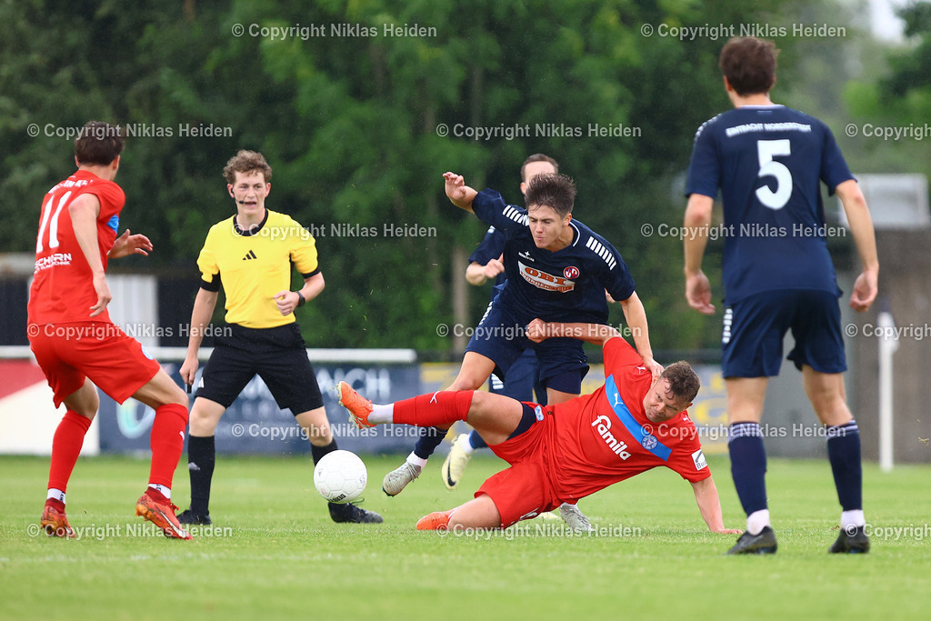NH_HolsteinKielU23_FCEintrachtNorderstedt_Testspiel_05072025 | #19 Laurynas Kulikas (Holstein Kiel U23), #30 Yevgeniy Obushnyi (FC Eintracht Norderstedt)Fußball I Herren I Testspiel I Saison 2025-2026  I Holstein Kiel U23 - FC Eintracht Norderstedt I 05.07.2025 I Stadtwerke Arena Eckernförde - Realisiert mit Pictrs.com