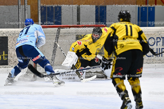 EC Spittal Hornets vs. ESC Steindorf 28.10.2023 | #77 Wuntschek Manuel, #1 Zauchner Rene