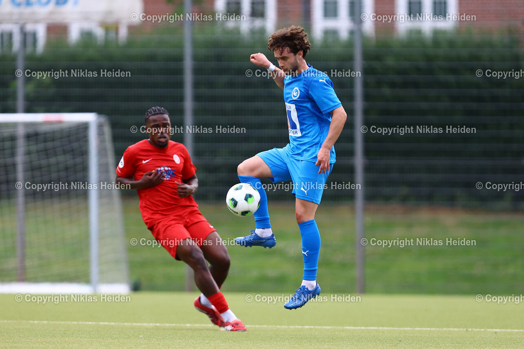 NH_USCPaloma_EimsbüttelerTV_Testspiel_11072025 | #14 Aulon Lekaj (USC Paloma)Fußball I Herren I Testspiel I Saison 2025-2026  I USC Paloma - Eimsbütteler TV I 11.07.2025 I Jonny-Rehbein-Sportplatz - Realisiert mit Pictrs.com