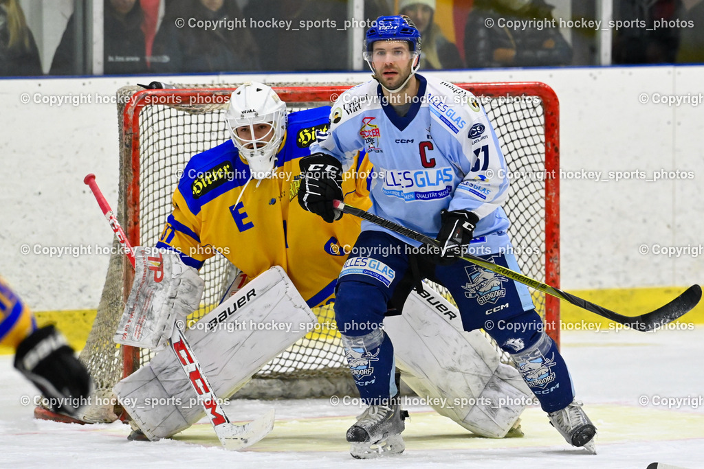 EHC Althofen vs. ESC Steindorf 27.2.2023 | #31 Horn Fabian, #57 Wilfan Franz