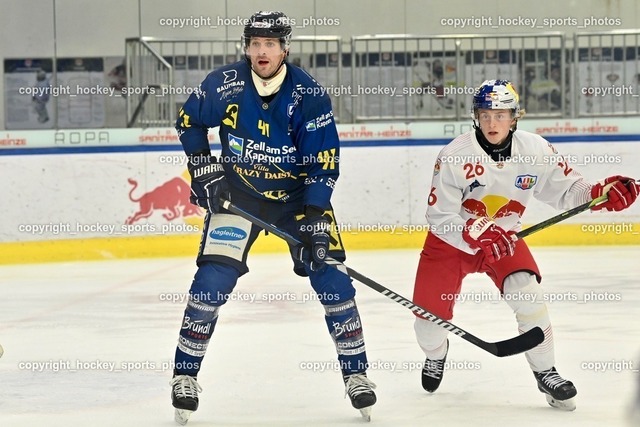 RED BULL Eishockey Akademie vs. EK Zeller Eisbären 25.1.2024 | #41 Altmann Mario, #26 Bosecker Lars Lion