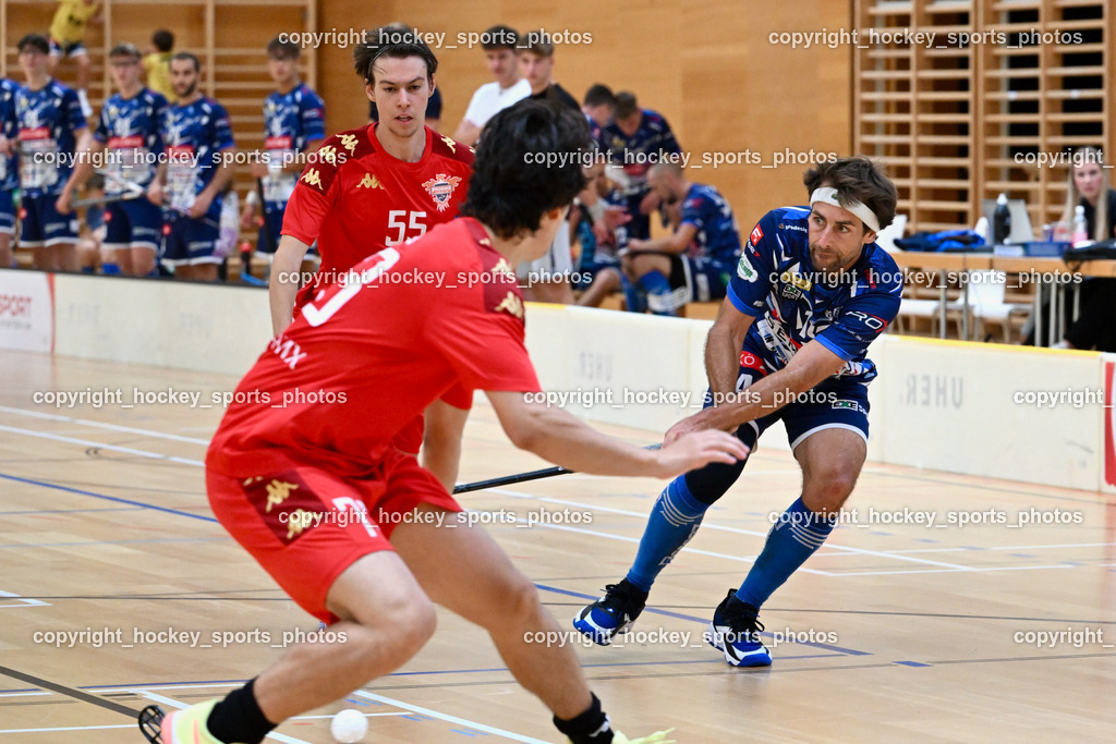 VSV Unihockey vs. Phönix Fireball Floorball SE 10.9.2023 | #55 Botond Sipos, #14 Michael Klemm