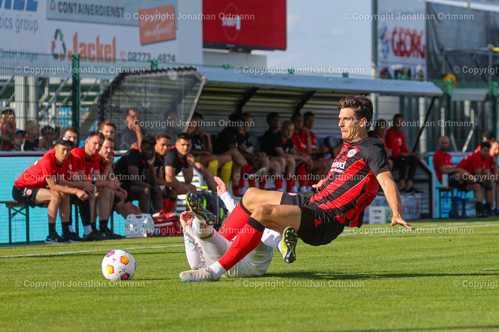 BQ3I2809 | 18.07.2023; Testspiel; Sibre Sportzentrum Haarwasen; TSV Steinbach Haiger - Eintracht Frankfurt; Ergebnis: 2:1 (1:1)