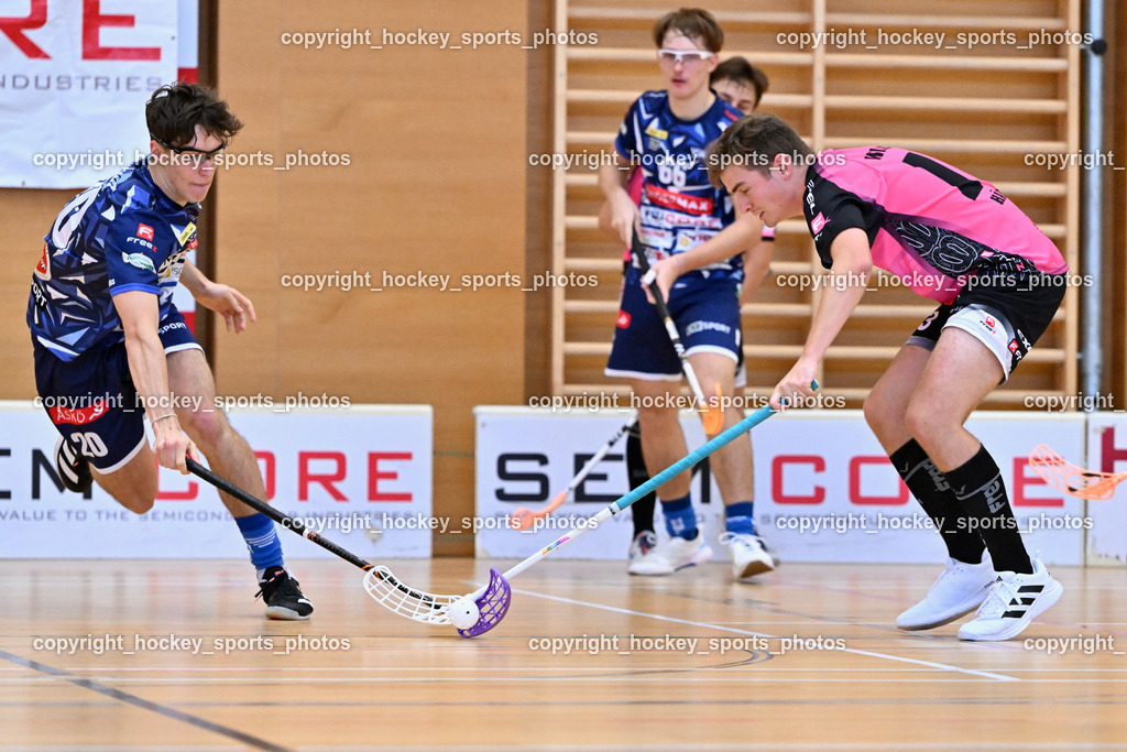 VSV Unihockey vs. Wiener Floorballverein 5.11.2023 | #20 David Gredler, #13 Vincent Hähnig