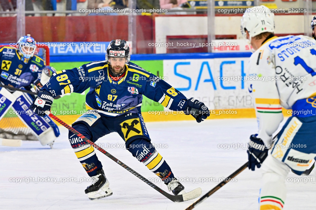 EK Zeller Eisbären vs. S.G. CORTINA HAFRO | #97 Widen Fredrik EK Zeller Eisbären, EK Zeller Eisbären vs. S.G. CORTINA HAFRO, EK Zeller Eisbären vs. S.G. CORTINA HAFRO am 14.10.2025 in Zell am See (KELIT Arena Zell am See), Austria, (Photo by Bernd Stefan)