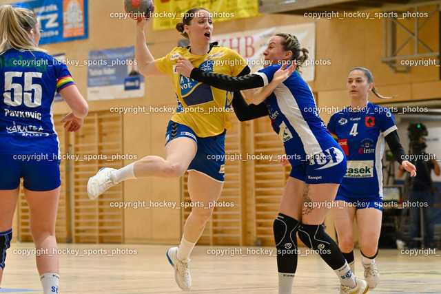 SC Ferlach Damen vs. Hypo Niederösterreich 30.4.2023 | #9 SCHINDLER Johanna, #6 KAVALAR Anna-Maria