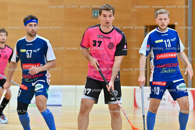 VSV Unihockey vs. Wiener Floorballverein 11.9.2022 | #57 Michael Klemm, #37 Tomás Havelka, #13 Martin Krametter