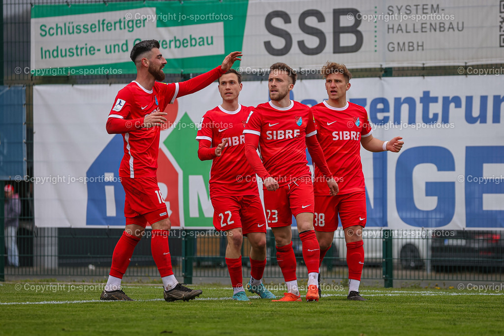 BQ3I9466 | 29.04.2023; Regionalliga Südwest; SIBRE Sportzentrum Haarwasen; TSV Steinbach Haiger - KSV Hessen Kassel; Ergebnis: 2:0 (0:0)