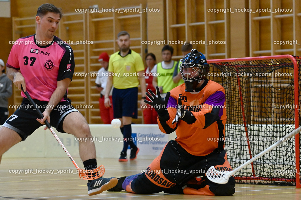 VSV Unihockey vs. Wiener Floorballverein 25.3.2023 | #37 Tomas Havelka, #80 Bernhard Bezucha