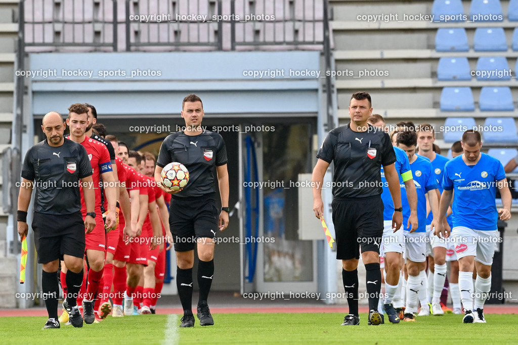 Villacher SV vs. ATUS Ferlach 6.9.2022 | Avdic Edin, Omerhodzic Edin, Hrvacic Nedim, Referees, Einlauf