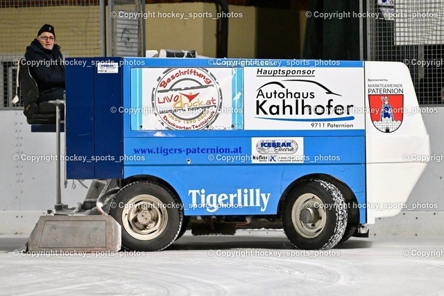 EC Ice Tigers Paternion vs. DSG Ledenitzen Faakersee 14.1.2024 | Zamboni EC Paternion, Obmann EC Paternion Heinz Müller