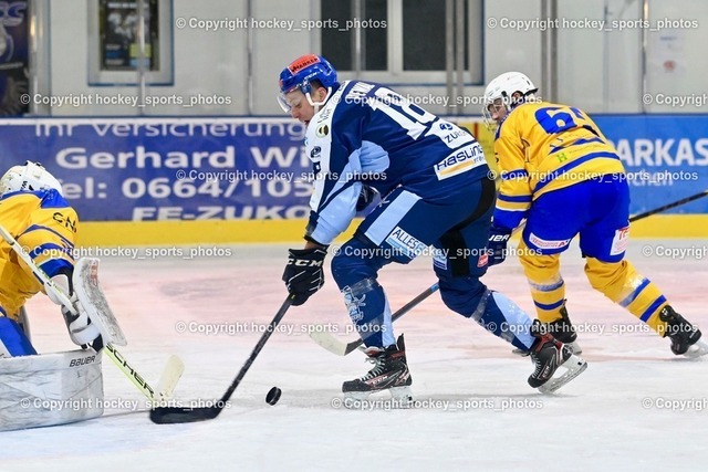 ESC Steindorf vs. EHC Althofen 13.1.2024 | #31 Horn Fabian, #18 Pewal Martin, #65 Lungkofler Gerald