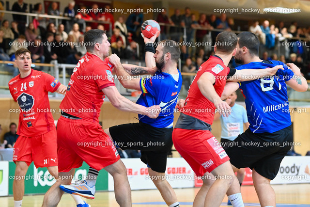 SC Ferlach vs. UHK Krems 17.2.2023 | #24 DICKER Daniel, #5 KIRVELIAVIČIUS Romas, #57 LEBAN Patrik