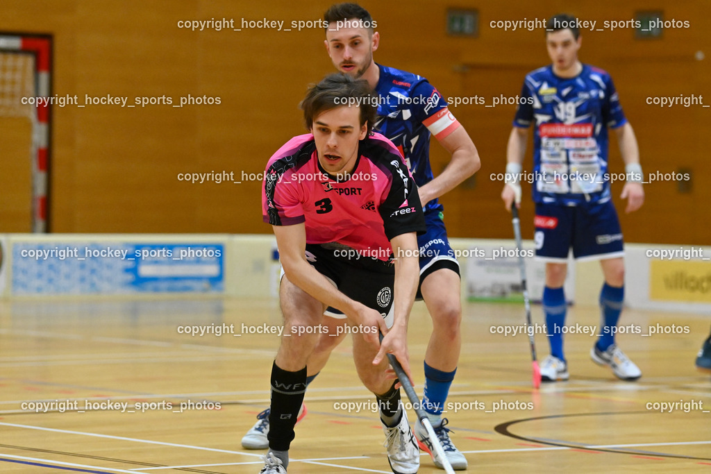 VSV Unihockey vs. Wiener Floorballverein 25.3.2023 | #3 Jesse Laukkanen, #5 Michael Kanduth