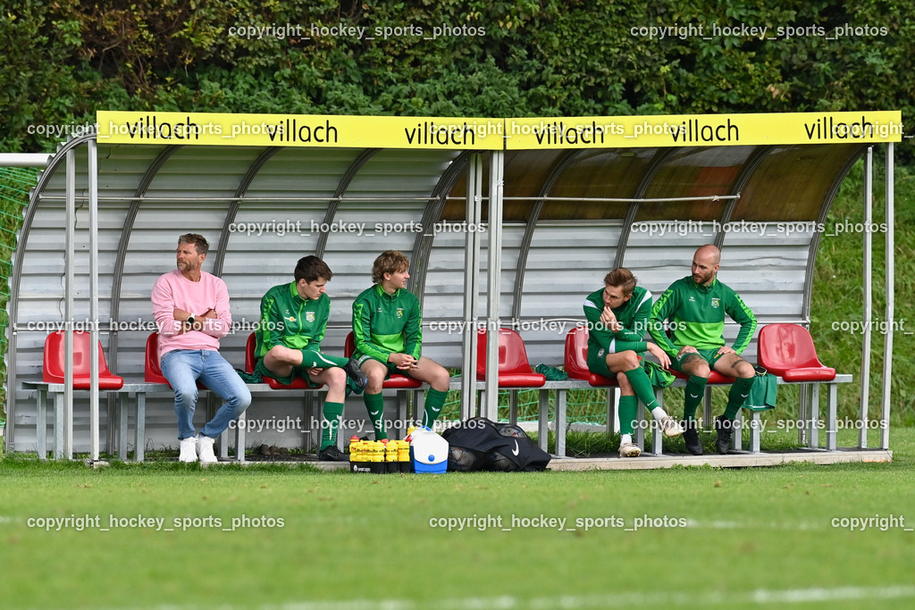 ESV Admira Villach vs. SV Rapid Lienz 24.9.2023 | Spielerbank SV Rapid Lienz, Headcoach SV Rapid Lienz Günter Tabernig, #3 Matthias Andreas Steiner, #17 Peter Fleissner, #6 Florian Unterweger, #10 Dominik Müller