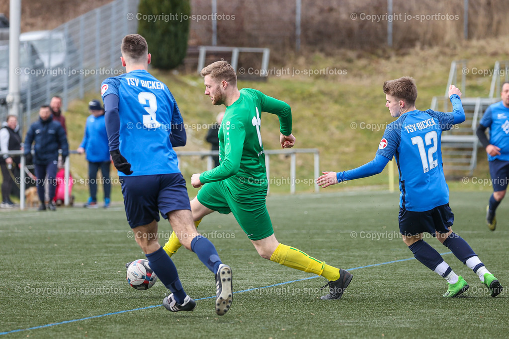 BQ3I5925 | 26.02.2023; Kreisliga B Dillenburg; Kunstrasenplatz Bicken; TSV Bicken 2 - TSV Eibach; Endstand: 2:3