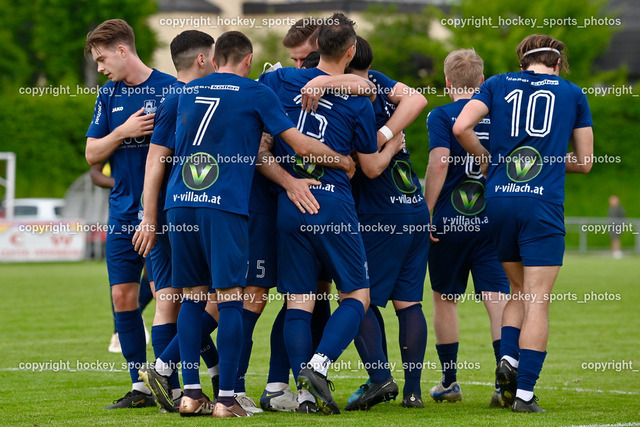 ESV Admira vs. ATUS Velden 20.5.2023 | Jubel ATUS Velden Mannschaft, #15 Manuel Wallner, #5 Roland Putsche, #18 Nicolas Manuel Modritz, #10 Lukas Lausegger, #7 Anel Mujkic