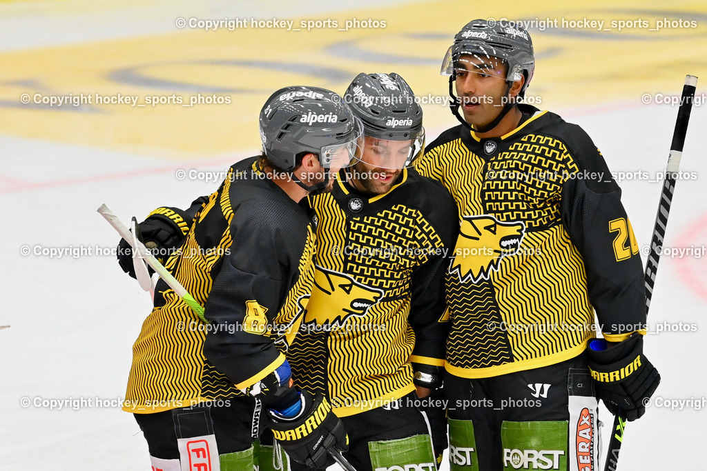 EC IDM Wärmepumpen VSV vs. HC Pustertal 8.9.2023 | Jubel HC Pustertal Mannschaft, #20 ATWAL Arvin