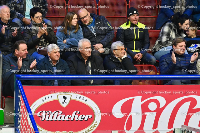 EC IDM Wärmepumpen VSV vs. Black Wings Linz 20.11.2022 | Stadtrat Villach Erwin Baumann, Hans Löscher, Team Arzt EC VSV Dr. Helmut Huber, Bürgermeister Stadt Villach Günther Albel, 