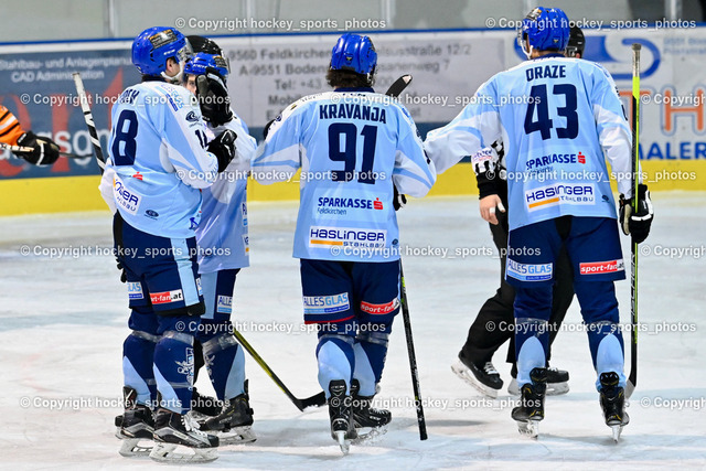 ESC Steindorf vs. USC Velden 4.1.2023 | Jubel ESC Steindorf Mannschaft, #43 Oraze Martin, #91 Kravanja Kristian, #18 Pöck Markus