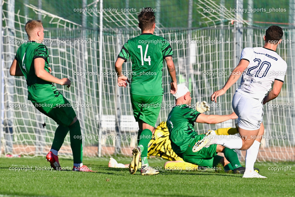 SC Landskron vs. ATUS Velden 11.8.2023 | #4 Gregor Piskur, #15 Martin Posratschnig, #14 Daniel Arneitz, #20 Alessandro Kiko, #1 Martin Koller