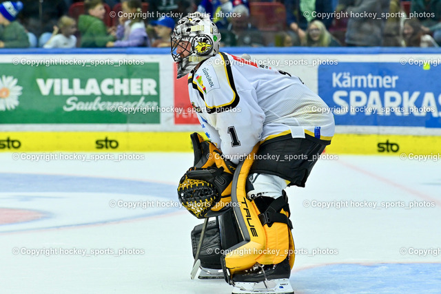 EC IDM Wärmepumpen VSV vs. HC Pustertal 8.10.2023 | #1 SMITH Jacob HC Pustertal, EC IDM Wärmepumpen VSV vs. HC Pustertal 8.10.2023, EC IDM Wärmepumpen VSV vs. HC Pustertal am 08.10.2023 in Villach (Stadthalle Villach), Austria, (Photo by Bernd Stefan)