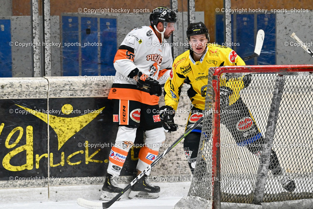 EC Spittal Hornets vs. USC Piraten Velden 7.2.2024 | #90 Edlinger Patrick, #81 Sivec Peter Paul