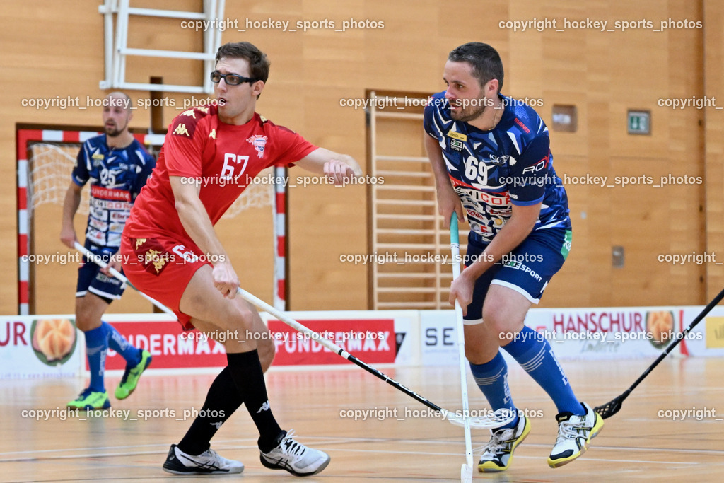 VSV Unihockey vs. Phönix Fireball Floorball SE 10.9.2023 | #67 Kristóf Szenthelyi, #69 Marco Leurer