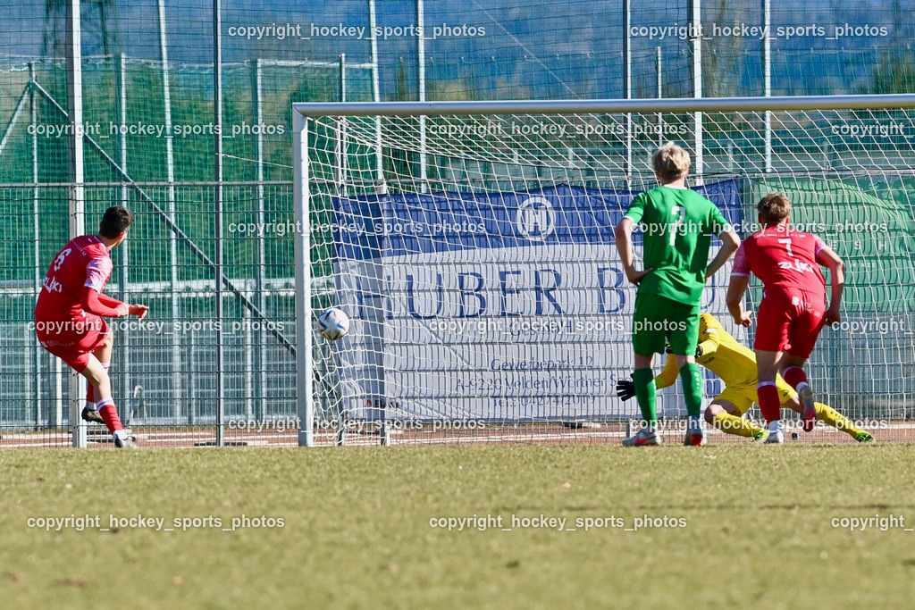 SC Landskron vs. WAC St. Andrä Juniors 11.3.2023 | #6 Tobias Sebastian Miklau, Elfmeter Tor WAC St. Andrä Juniors