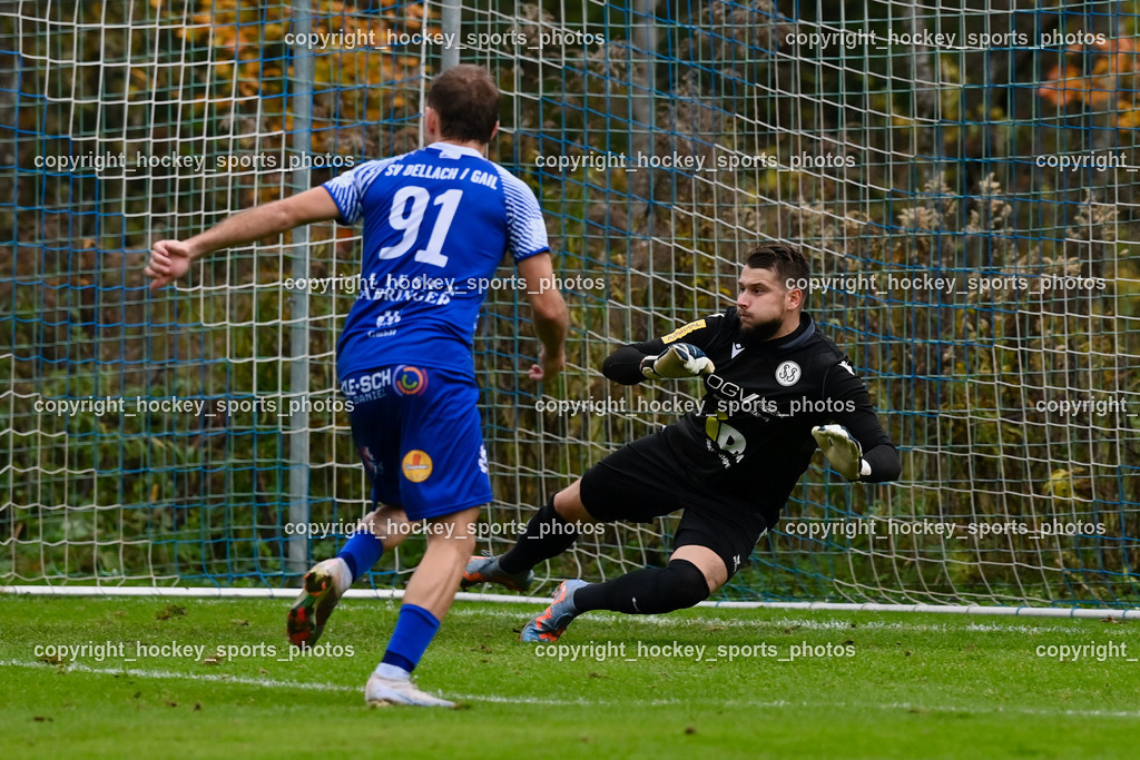 SV Dellach Gail vs. SV Spittal 26.10.2023 | #91 Franz Übleis, #29 Jakub Corej