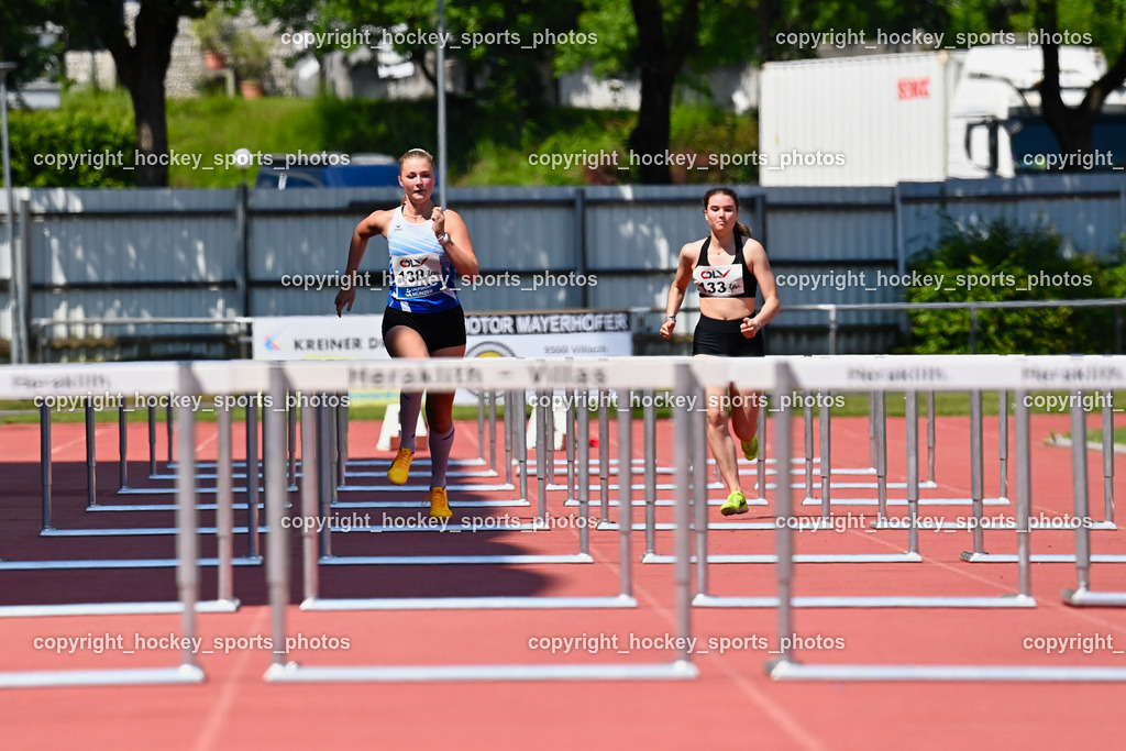 LC Villach Meeting 9.6.2023 | 80 Meter Hürden, Sonja SCHUSTEREDER, Nina SCHNEIDER, LC Villach, LAC Klagenfurt