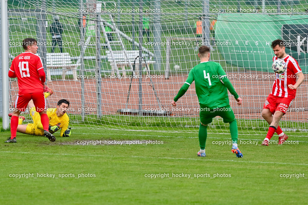 SC Landskron vs. FC KAC 1909 17.5.2023 | #1 Fabian Rabinig, #19 Alexander Maximinian Bergmann, #4 Ozbej Kuhar, #21 Ingo Mailänder