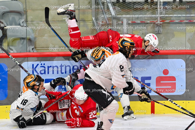 EC KAC Future Team vs. Steel Wings Linz 17.11.2022 | #18 Mosaad Benjamin Ehab, #22 Waschnig Lukas, #2 Brikmanis Arturs, #89 Aigner Raffael, #94 Siftar Anze