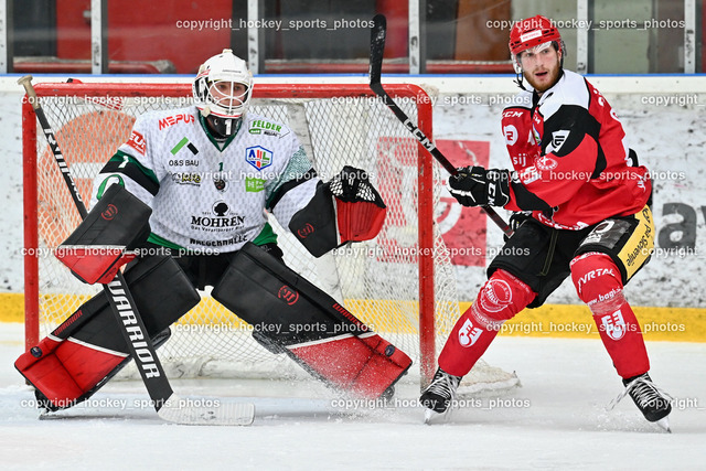 HDD Jesenice vs. EC Bregenzerwald 30.9.2022 | #1 Felder David, #47 Glavic Gasper