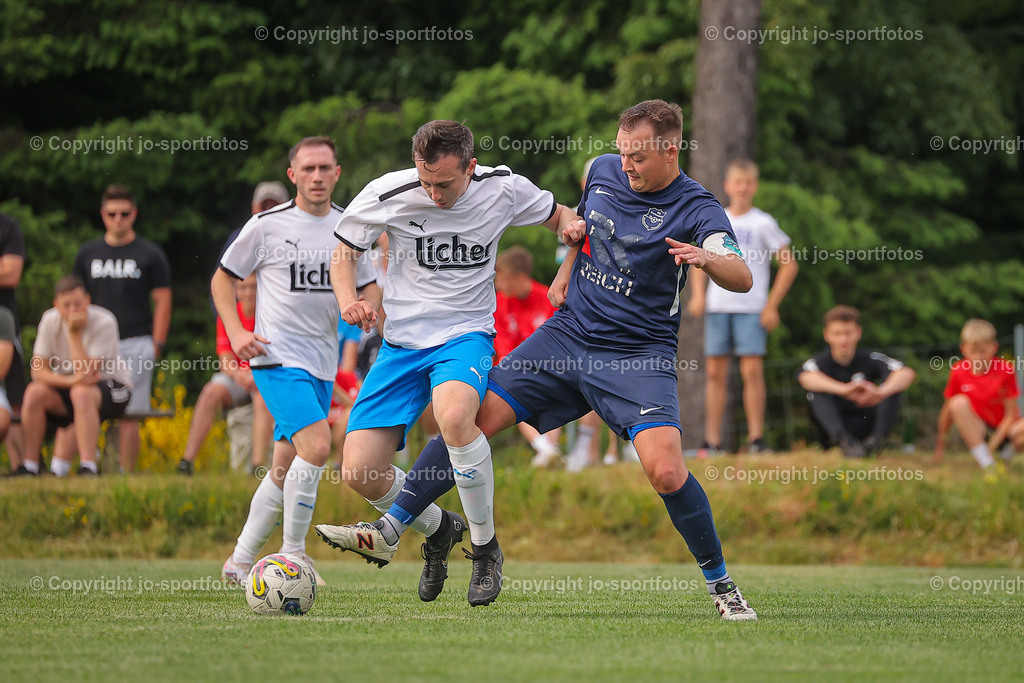 BQ3I0767 | 08.06.2023; Relegation Halbfinale Hinspiel zur Gruppenliga Gi/Mr; Rasenplatz Eiershausen; SG Eschenburg - RSV Büblingshausen; Ergebnis: 2:0 (1:0)