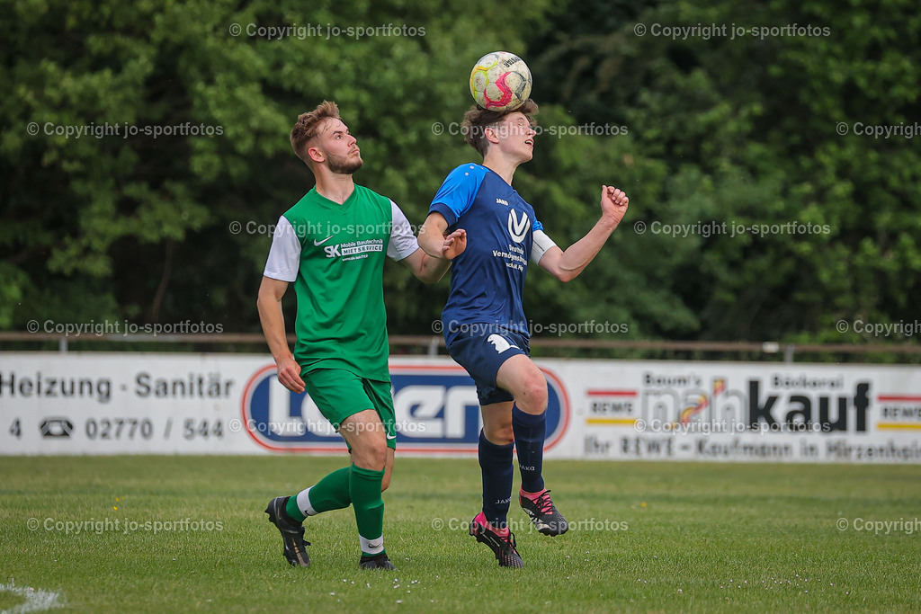 BQ3I3283 | 09.06.2023; Relegation zur Kreisliga B Dillenburg; Rasenplatz Hirzenhain; SSV Hirzenhain - TSV Ballersbach II; Ergebnis: 1:3 (1:2)