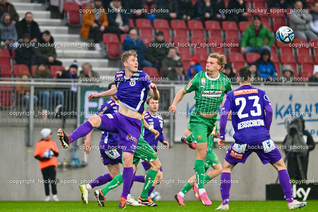 Austria Klagenfurt vs. SK Rapid 10.3.2024 | #9 Nicolas Binder, #43 Leopold Querfeld