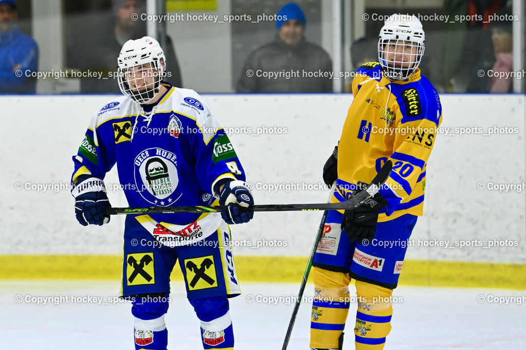 EHC Althofen vs. UECR Huben 14.1.2023 | #8 Mattersberger Elias, #20 Kogler Benjamin