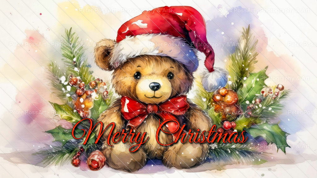 AI_Art_Postcard_teddy_06a | Bilder erstellt mit Hilfe von KI | Pictures created with the help of AI