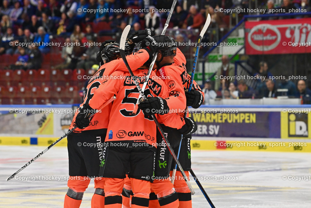 EC IDM Wärmepumpen VSV vs. Graz 99ers 2.10.2022 | Jubel Graz99ers Mannschaft