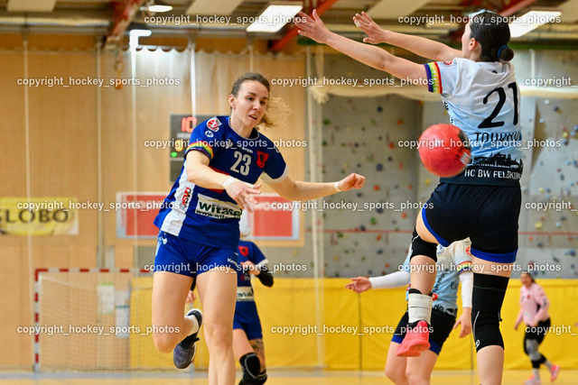 SC Ferlach Damen vs. Handballclub BW Feldkirch 1.4.2023 | #23 Prevendar Dorotea, #21 Todorova Madlen