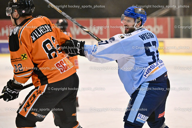 USC Velden vs. ESC Steindorf 9.1.2023 | #82 Wilhelmer Philipp, #57 Wilfan Franz