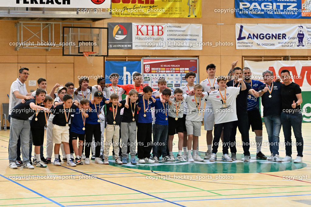 SC Ferlach vs. HSG Holding Graz | SC Ferlach Nachwuchs Ehrung, SC Ferlach vs. HSG Holding Graz, SC Ferlach vs. HSG Holding Graz am 24.05.2025 in Ferlach (Ballspielhalle Ferlach), Austria, (Photo by Bernd Stefan)