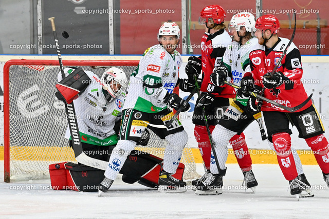 HDD Jesenice vs. EC Bregenzerwald 30.9.2022 | #1 Felder David, #40 Nyqvist Julius, #47 Glavic Gasper