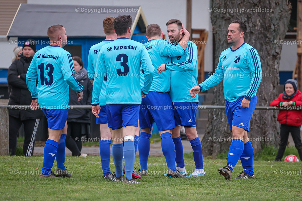 BQ3I6666 | 06.04.2023; Kreisliga B Wetzlar; Rasenplatz Katzenfurt; SF Katzenfurt - SG Biskirchen/Ulmtal; Ergebnis: 6:0 (2:0)