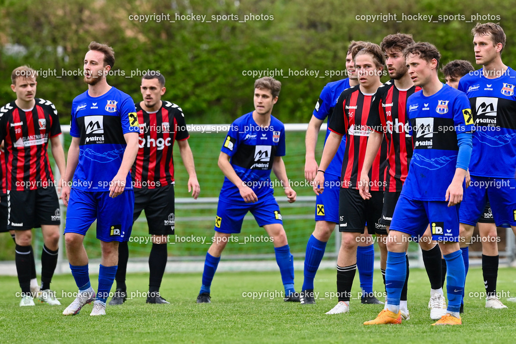 ESV Admira vs. Union Matrei 29.4.2023 | #7 Julian Egger, #4 Martin Wibmer, #10 Filip Krnjic, #16 Christoph Wolfgang Friedrich Tischner, 