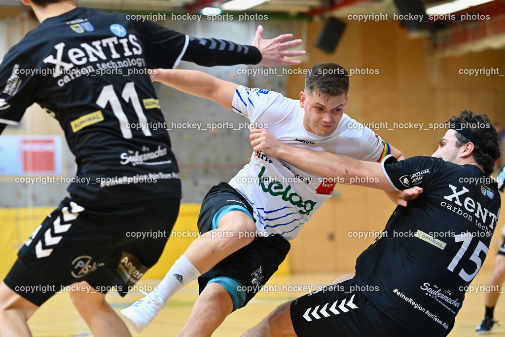SC Ferlach vs. HSG Xentis Bärnbach/Köflach 7.10.2022 | #18 KERESZTES Peter, #15 DOBRIC Marko