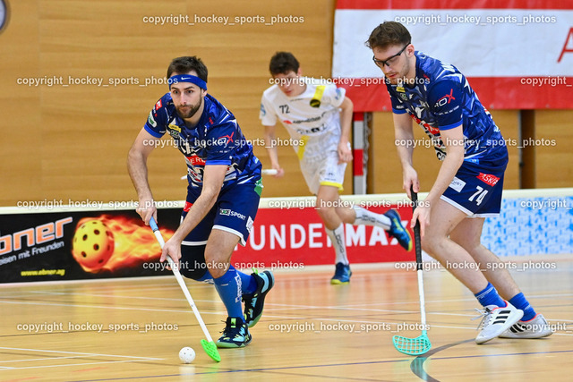 VSV Unihockey vs. IC Graz 18.3.2023 | #14 Michael Klemm, #74 Luca Wurmitzer