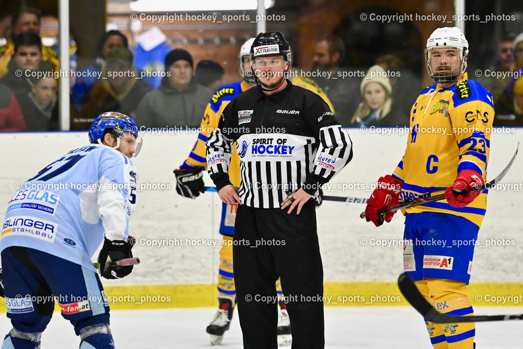  EHC Althofen vs. ESC Steindorf 9.3.202 | Wucherer Gerald Referee, #23 Kurath Florian, #57 Wilfan Franz